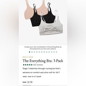 Bodily The Everything Bra medium bundle of 3